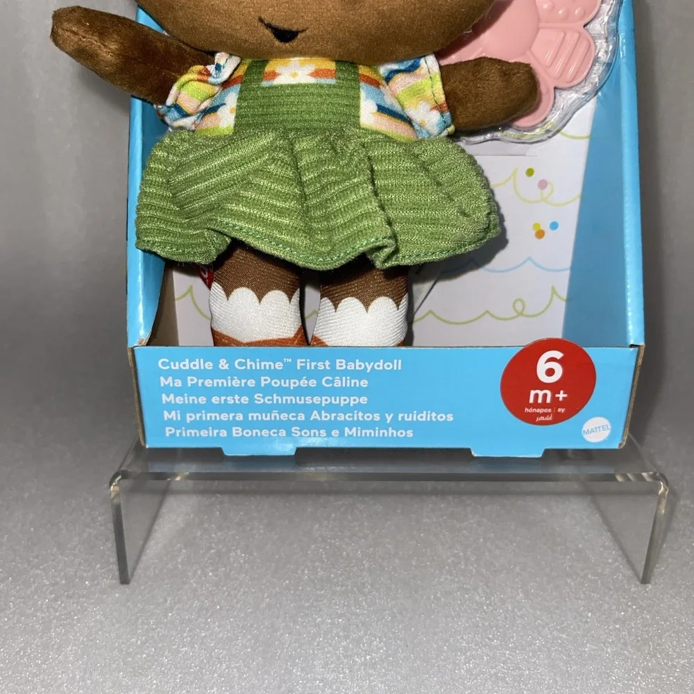 Fisher-Price Cuddle & Chime 1st Babydoll Dark Complexion w/ Teether for 6mo+ NEW